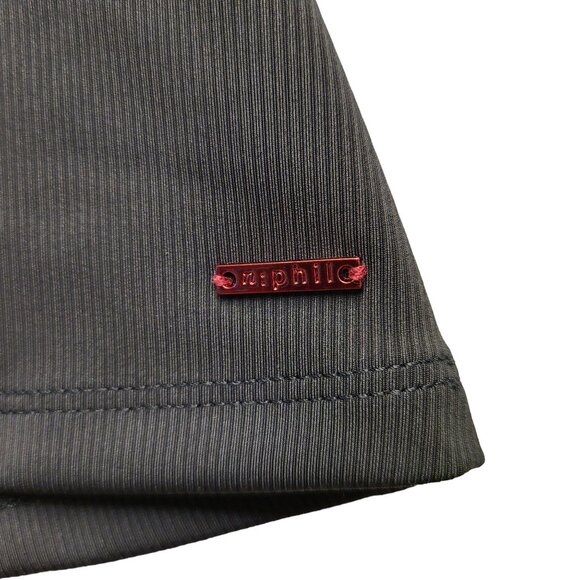 N:Philanthropy Women Casual Top Black Long Sleeve Mock Neck Cutout Ribbed S NWT! - Picture 6 of 15